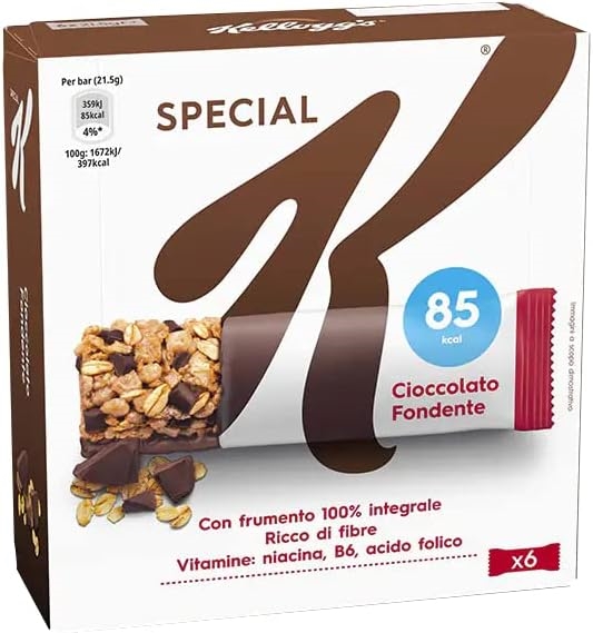 KELLOGG'S BARRETTE CIOCCOLATO FONDENTE