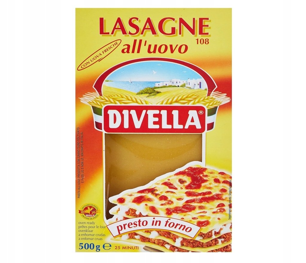 DIVELLA LASAGNE ALL'UOVO