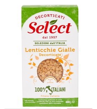 LENTICCHIE GIALLE DECORTICATE